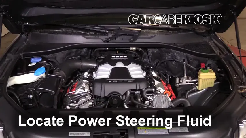 2013 Audi Q7 Premium 3.0L V6 Supercharged Power Steering Fluid Add Fluid